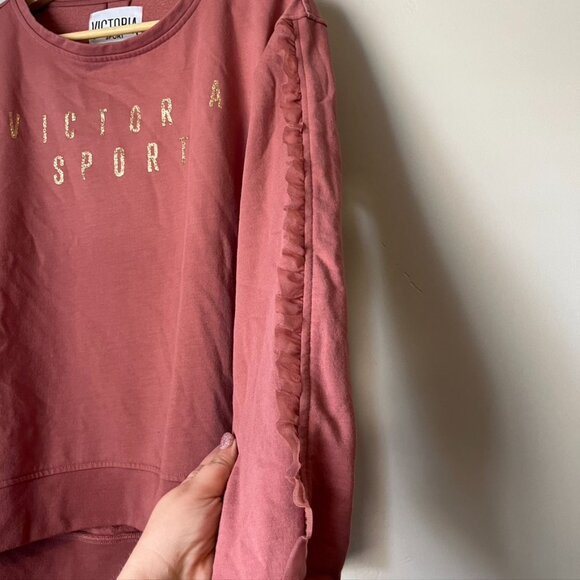 victora secret sport scoop neck pullover athlesiure wear sweater - Picture 4 of 9